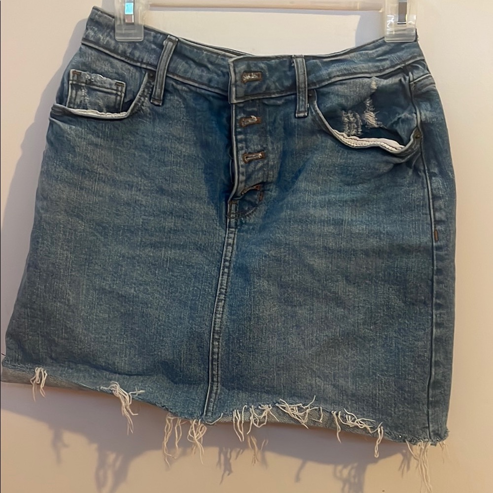 Old Navy Blue A-Line Mini Skirt Casual